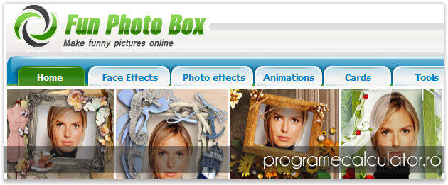 Programe de modificat poze online - Fun Photo Box