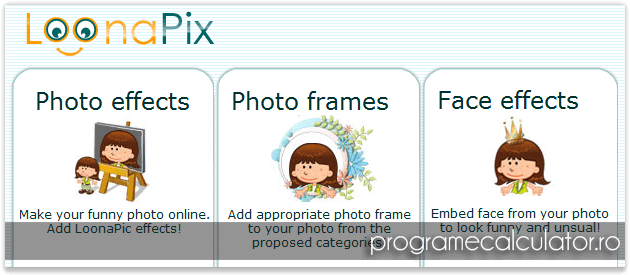 Programe de modificat poze online - LoonaPix