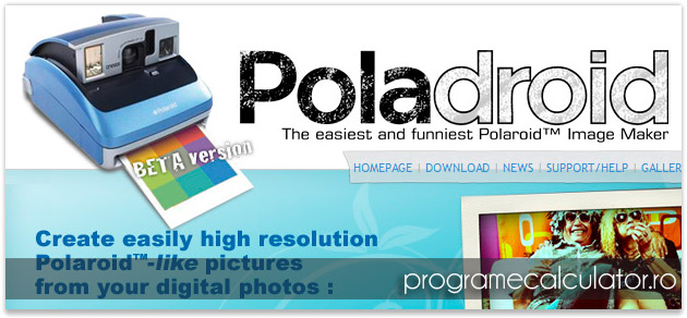 Programe de modificat poze online - Poladroid